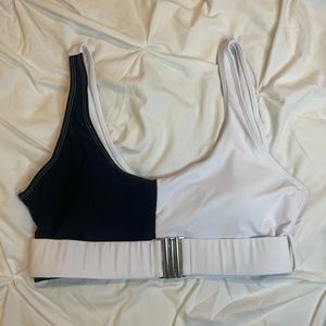 Black and White Bikini Top